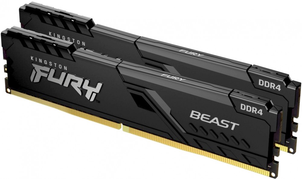 Оперативная память 16Gb DDR4 3600MHz Kingston Fury Beast Black (KF436C17BBK2/16) (2x8Gb KIT)
