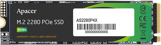 Накопитель SSD 512Gb Apacer AS2280P4X (AP512GAS2280P4X-1)
