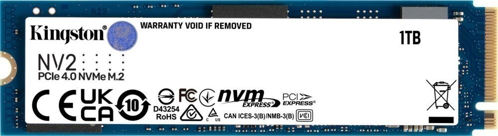 Накопитель SSD 1Tb Kingston NV2 (SNV2S/1000G)