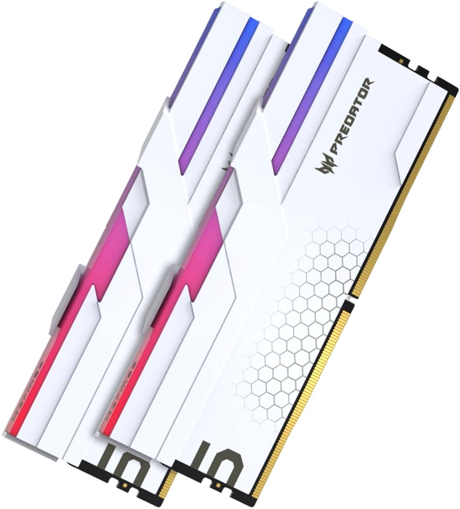 Оперативная память 32Gb DDR5 6400MHz Acer Predator Hermes RGB White (BL.9BWWR.390) (2x16Gb KIT)