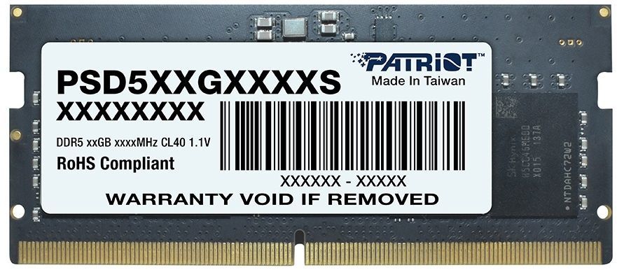 Оперативная память 32Gb DDR5 4800MHz Patriot SO-DIMM (PSD532G48002S)