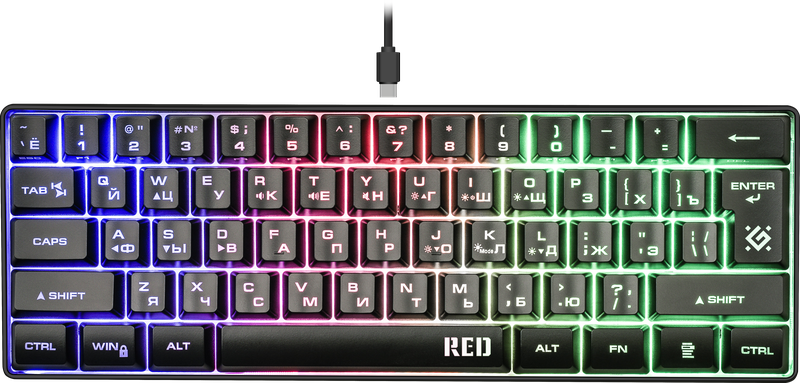 Клавиатура Defender Red GK-116 (45117)