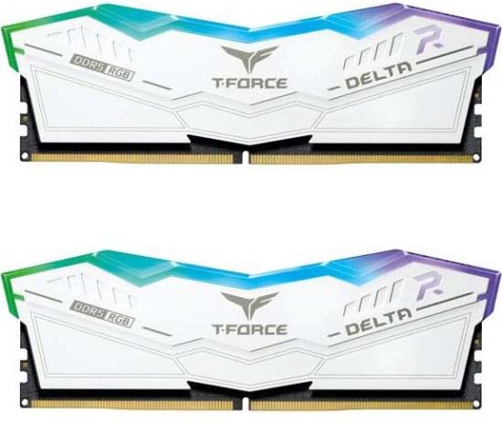 Оперативная память 32Gb DDR5 6800MHz Team T-Force Delta RGB (FF4D532G6800HC34BDC01) (2x16Gb KIT)