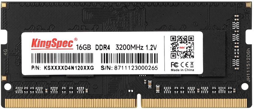 Оперативная память 16Gb DDR4 3200MHz KingSpec SO-DIMM (KS3200D4N12016G)