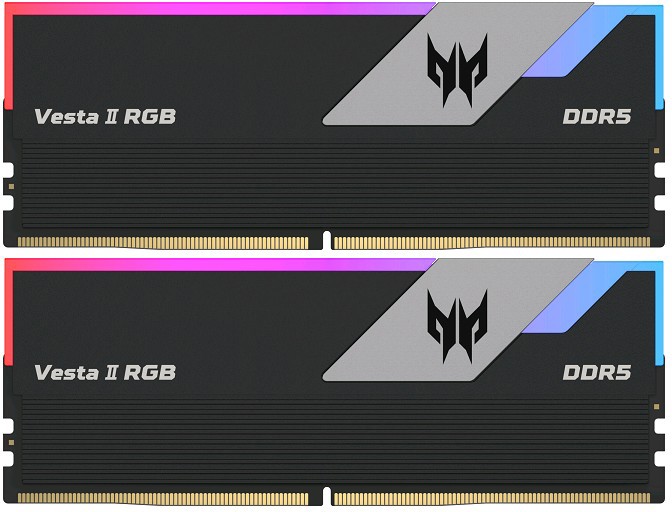 Оперативная память 64Gb DDR5 6400MHz Acer Predator Vesta II RGB Black (BL.9BWWR.373) (2x32Gb KIT)