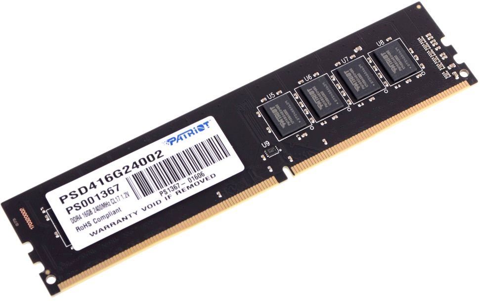 Оперативная память 16Gb DDR4 2400MHz Patriot Signature (PSD416G24002)