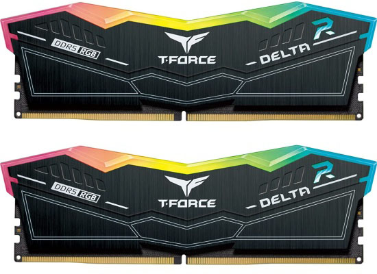 Оперативная память 32Gb DDR5 7800MHz Team T-Force Delta RGB (FF3D532G7800HC38DDC01) (2x16Gb KIT)