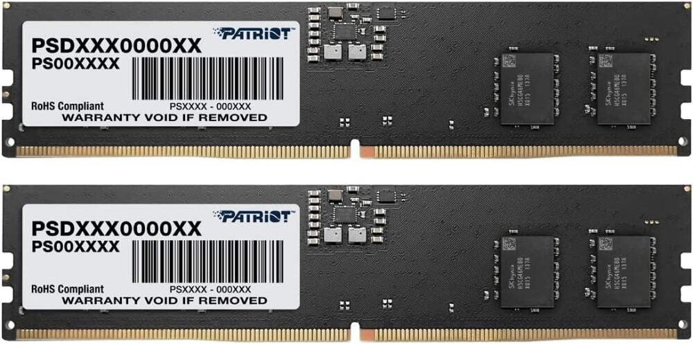 Оперативная память 32Gb DDR5 4800MHz Patriot Signature (PSD532G4800K) (2x16Gb KIT)