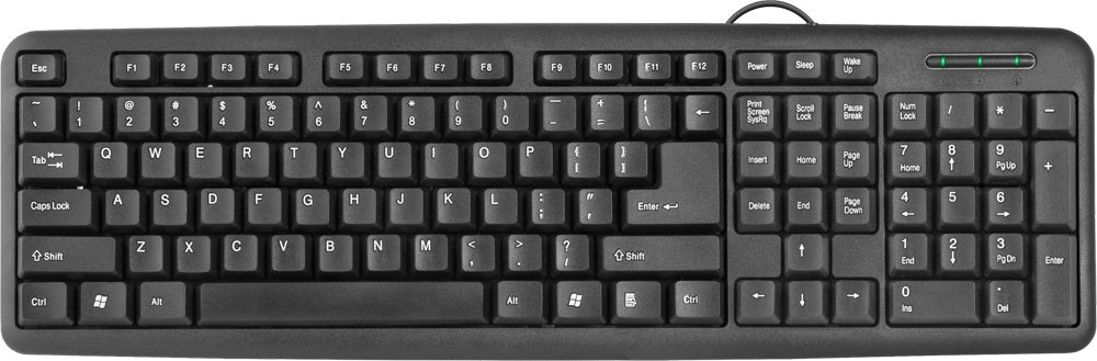 Клавиатура Defender HB-420 Black (45420)