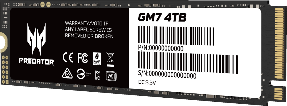 Накопитель SSD 4Tb Acer Predator GM7 (BL.9BWWR.120)