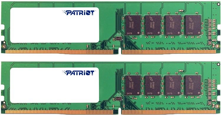 Оперативная память 16Gb DDR4 2666MHz Patriot Signature (PSD416G2666K) (2x8Gb KIT)