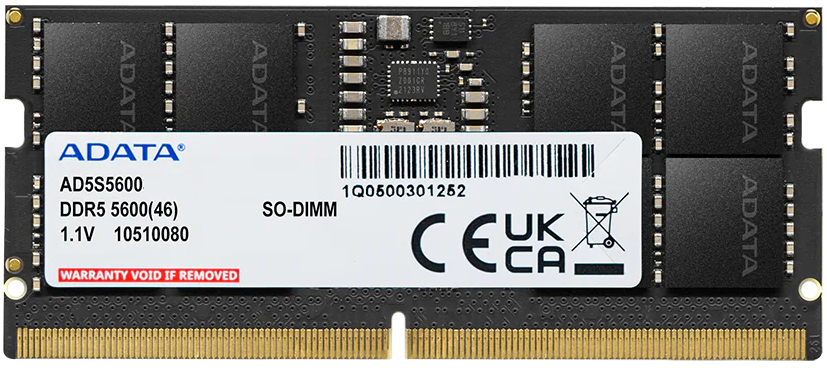 Оперативная память 8Gb DDR5 4800MHz ADATA SO-DIMM (AD5S56008G-S)