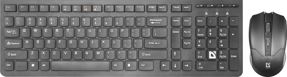 Клавиатура + мышь Defender Columbia C-775 Black
