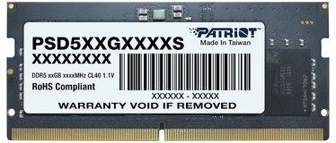 Оперативная память 8Gb DDR5 4800MHz Patriot Signature SO-DIMM (PSD58G480041S)