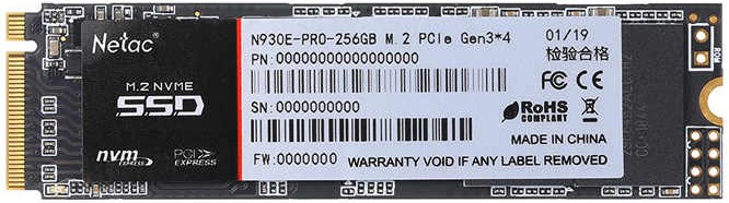 Накопитель SSD 256Gb Netac N930E Pro (NT01N930E-256G-E4X)