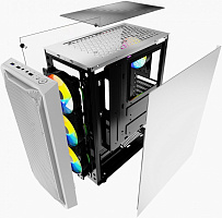 Корпус Powercase Mistral Z4 Mesh LED White (CMIZW-L4)