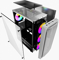 Корпус Powercase Mistral Z4 Mesh LED White (CMIZW-L4)