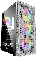 Корпус Powercase Mistral Z4С Mesh LED White (CMIZ4CW-L4)