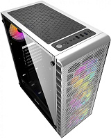 Корпус Powercase Mistral Z4С Mesh LED White (CMIZ4CW-L4)