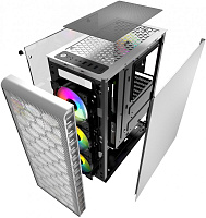 Корпус Powercase Mistral Z4С Mesh LED White (CMIZ4CW-L4)