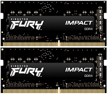 Оперативная память 16Gb DDR4 3200MHz Kingston Fury Impact SO-DIMM (KF432S20IBK2/16) (2x8Gb KIT)