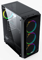 Корпус Powercase Mistral Z4 Mesh RGB Black (CMIZB-R4)