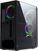 Корпус Powercase Mistral X4 Mesh LED Black (CMIXB-L4)