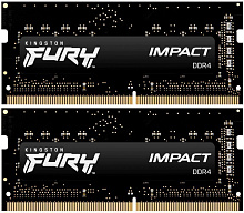 Оперативная память 32Gb DDR4 3200MHz Kingston Fury Impact SO-DIMM (KF432S20IBK2/32) (2x16Gb KIT)