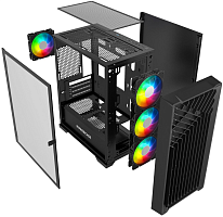 Корпус Powercase Mistral Micro X4B Black