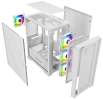 Корпус Powercase ByteFlow Micro White