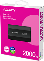 Внешний накопитель SSD 2Tb ADATA SD810 Black (SD810-2000G-CBK)
