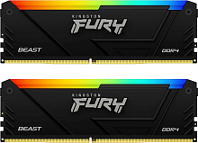 Оперативная память 16Gb DDR4 3600MHz Kingston Fury Beast RGB (KF436C17BB2AK2/16) (2x8Gb KIT)
