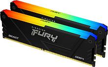 Оперативная память 16Gb DDR4 3600MHz Kingston Fury Beast RGB (KF436C17BB2AK2/16) (2x8Gb KIT)
