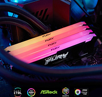 Оперативная память 16Gb DDR4 3600MHz Kingston Fury Beast RGB (KF436C17BB2AK2/16) (2x8Gb KIT)