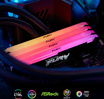 Оперативная память 64Gb DDR4 3600MHz Kingston Fury Beast RGB (KF436C18BB2AK2/64) (2x32Gb KIT)
